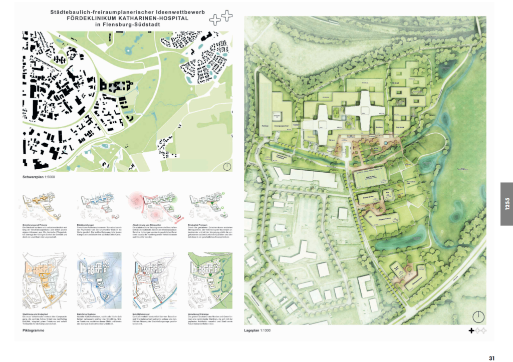 Der Siegerentwurf stammt von der architekten sander.hofrichter GmbH aus Ludwigshafen in Zusammenarbeit mit Keck + Partner Landschaftsarchitekten mbH aus Hannover.