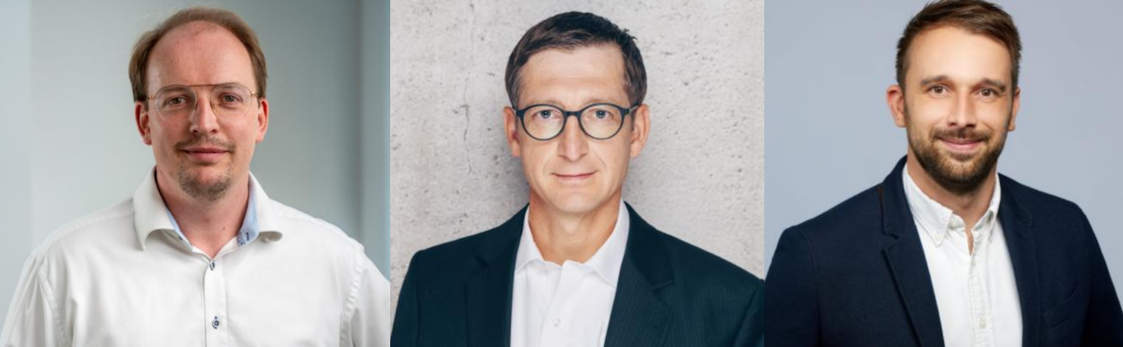 Von links: Stefan Wollschläger (ab 1. Februar 2026 Chief People Officer Deutschland), Maik Steude (Mitte, Leiter HR GER) und Max Reichel (rechts, übernimmt ab 1. Januar 2026 die Leitung des HR Center).Foto: MEDIAN