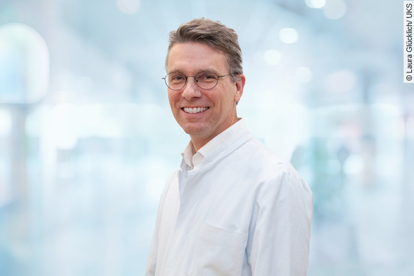 Prof. Dr. Michael Zemlin wird kommissarischer Ärztlicher Direktor und Vorstandsvorsitzender des Universitätsklinikums des Saarlandes (UKS). Foto: Laura Glücklich/UKS