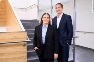 Das neue Führungsduo der Agaplesion Frankfurter Diakonie Kliniken: Michelle Berg und Michael Keller. Foto: Agaplesion