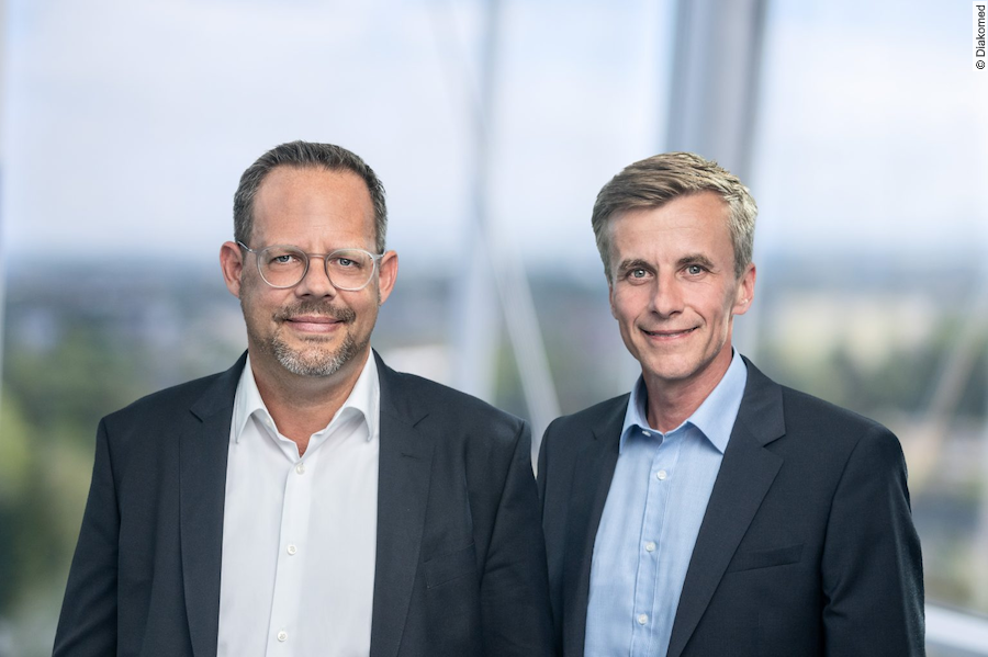 Zum 1. Februar 2026 übernehmen Martin Jonas und Prof. Dr. med. Martin Wolz die Geschäftsführung des DIAKOMED – Diakoniekrankenhauses Chemnitzer Land. Foto: Diakomed
